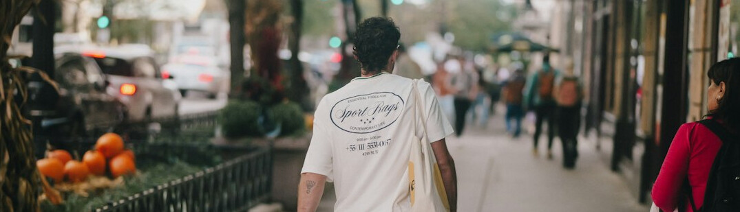 people walking in city street