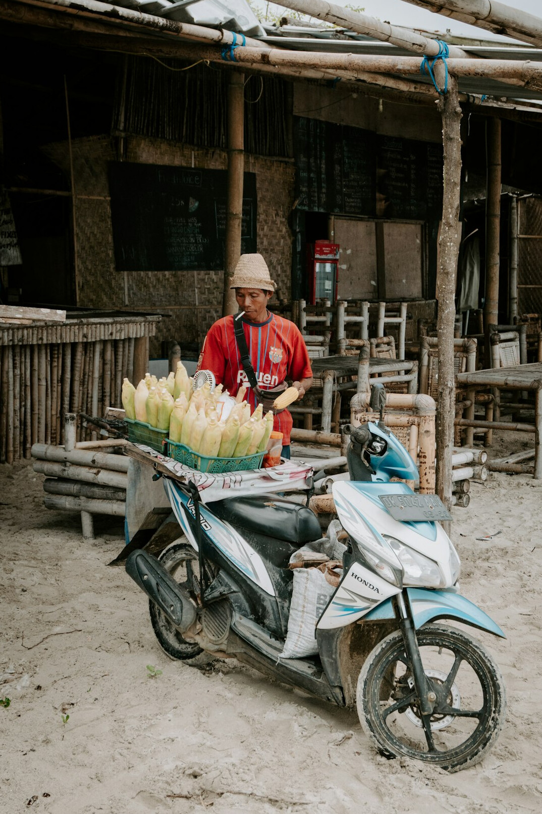 street vendor selling food